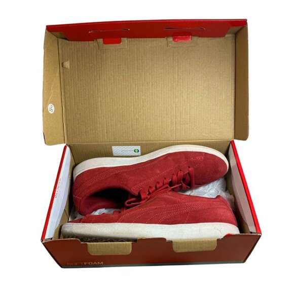 Puma Vikky Suede Sneakers – Red Dahlia – Women's 9 - Picture 9 of 10
